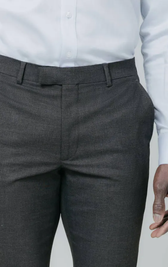 Pantalon de costume gris coupe slim - photo 1