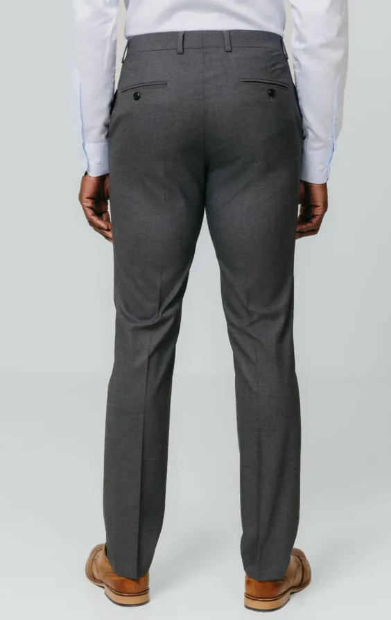 Pantalon de costume gris coupe slim - photo 2