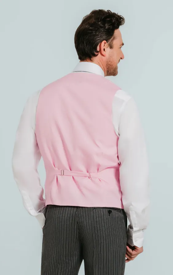 Gilet de jaquette rose pastel croisé à col châle - photo 3