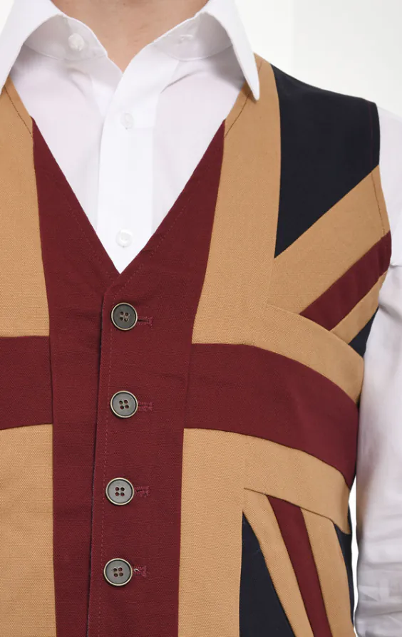 Gilet motif Union Jack vintage - photo 1