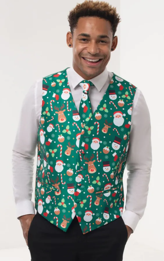 Veste de Noël vert Père Noël & amis - photo 5 Veste de Noël vert Père Noël & amis - photo 5