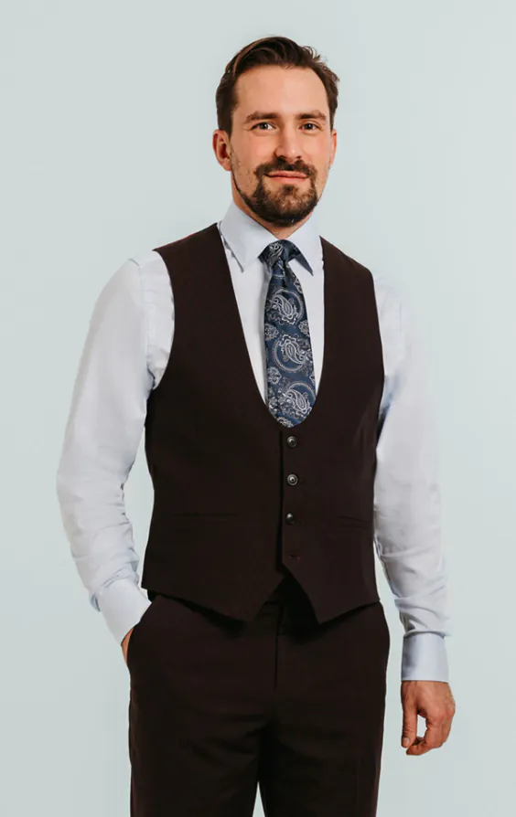 Gilet bordeaux