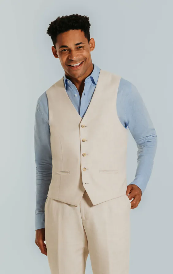 Veste en lin couleur crème coupe slim - photo 6 Veste en lin couleur crème coupe slim - photo 6
