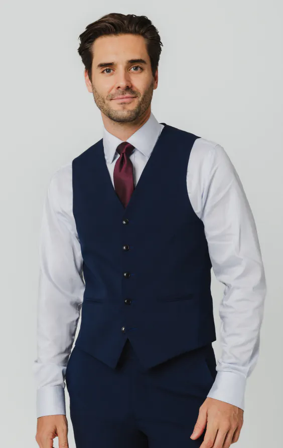 Veste de costume bleu coupe slim - photo 7