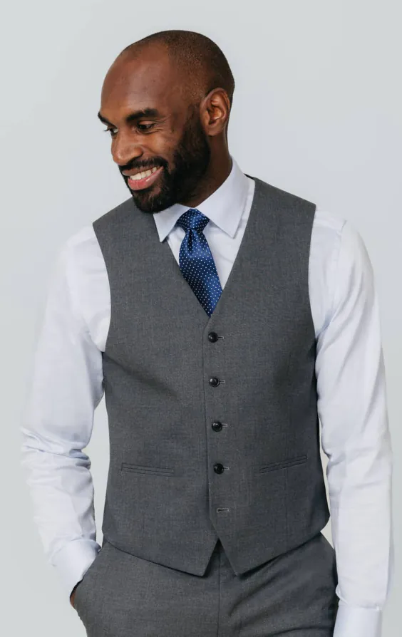 Gilet gris coupe slim Gilet gris coupe slim