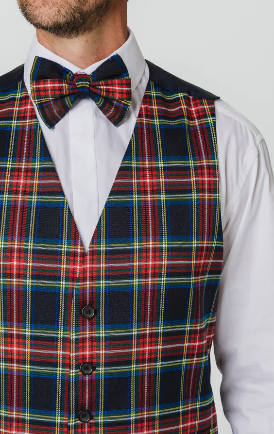 Gilet à carreaux en tartan bleu marine - photo 1 Gilet à carreaux en tartan bleu marine - photo 1