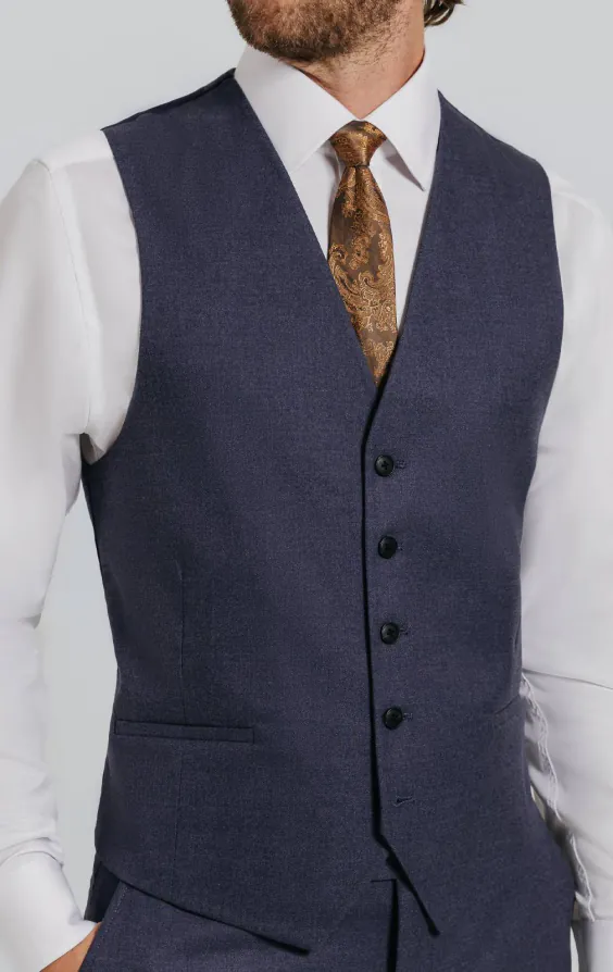 Gilet sergé bleu foncé - photo 1