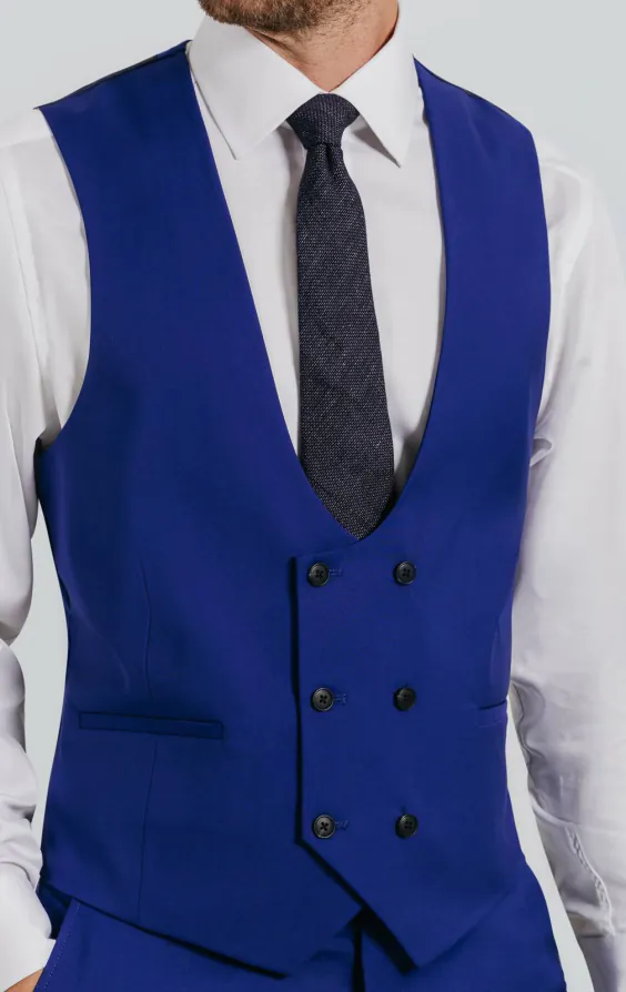 Gilet croisé bleu vif - photo 1