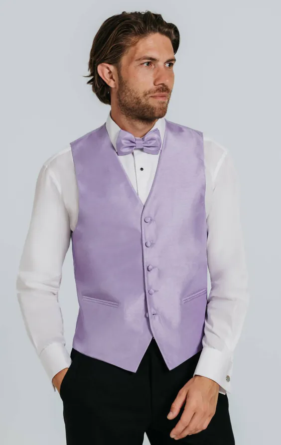 Gilet doupion lavande