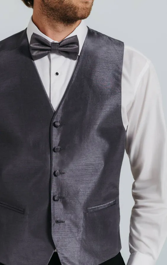 Gilet doupion gris foncé - photo 1