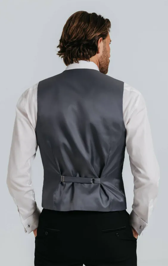 Gilet doupion gris foncé - photo 2