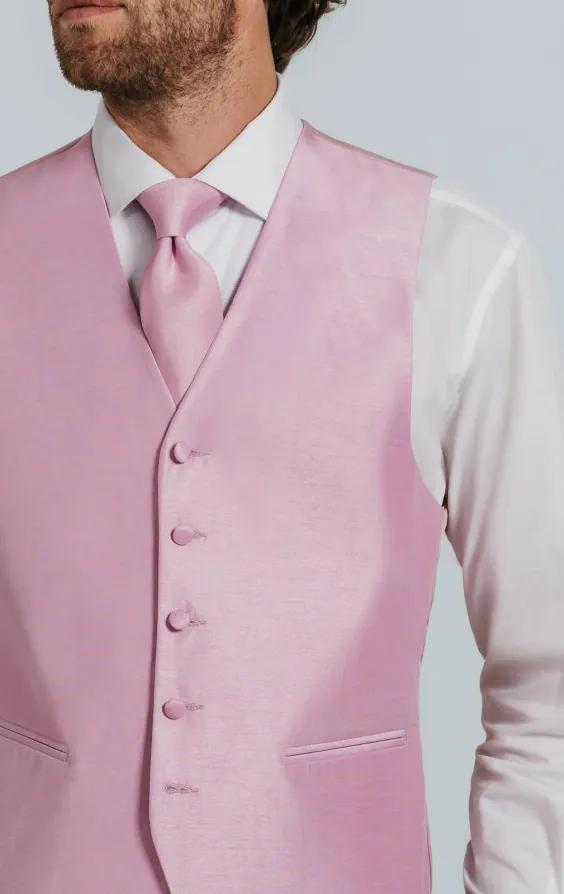 Gilet doupion rose - photo 1