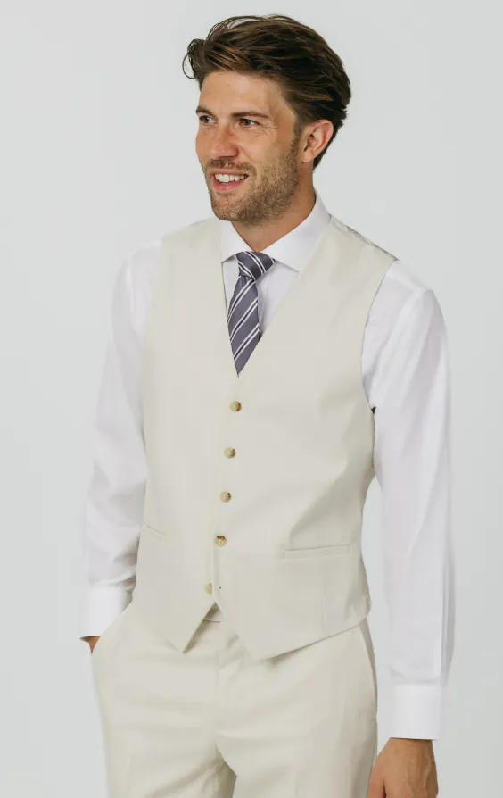 Gilet en sergé blanc d'hiver Gilet en sergé blanc d'hiver