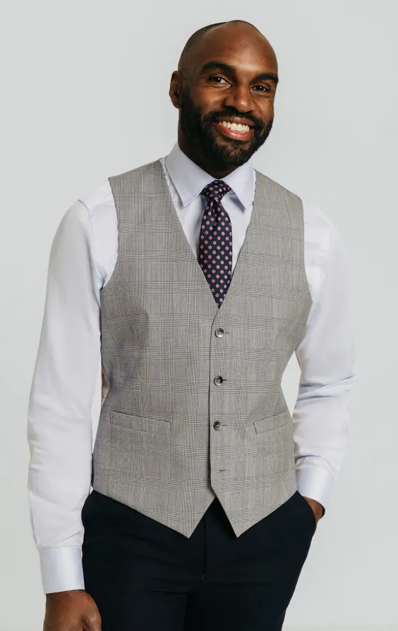 Gilet à carreaux gris Heirloom heritage