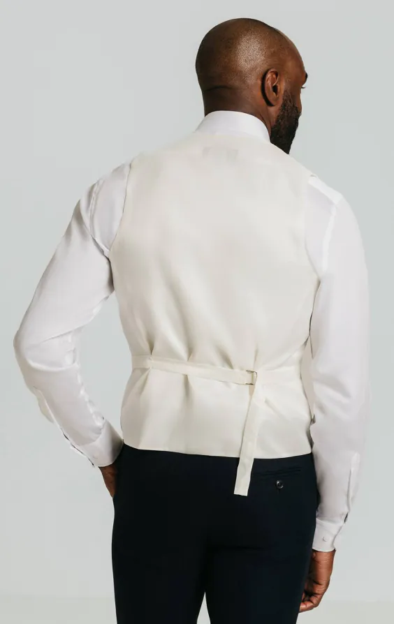 Gilet à rayures ivoire - photo 2