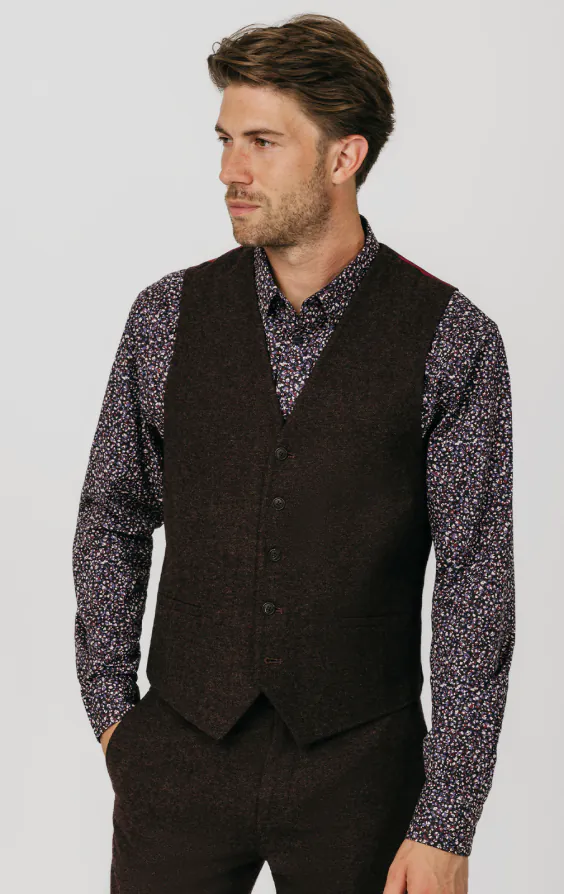 Costume tweed Donegal bordeaux - photo 7 Costume tweed Donegal bordeaux - photo 7