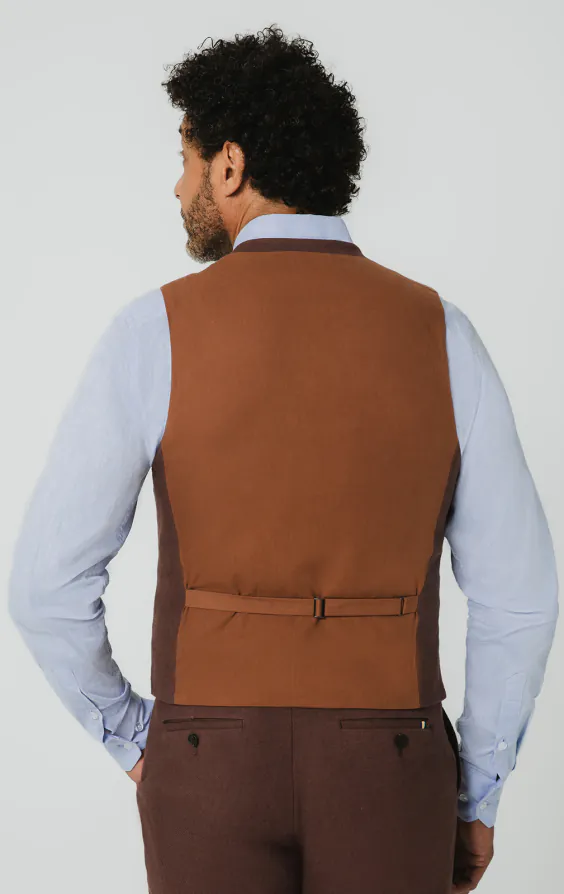 Gilet en lin moka - photo 2 Gilet en lin moka - photo 2