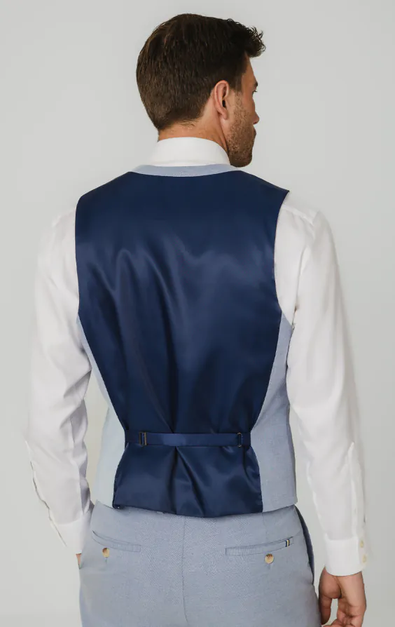 Gilet en hopsack bleu clair - photo 2 Gilet en hopsack bleu clair - photo 2