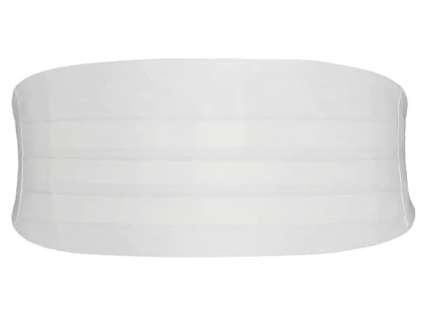 Ensemble Ceinture de Smoking & Nœud Papillon Pré-Noué Blanc - photo 2