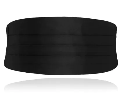 Ceinture de Smoking Soie Noire