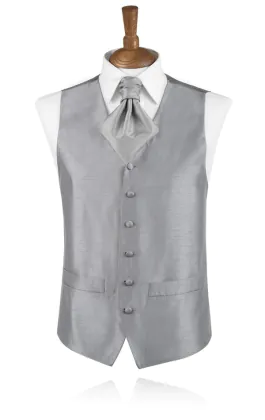 Gilet doupion argenté garçon