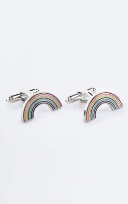 Boutons de manchette arc-en-ciel