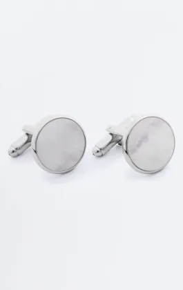 Set de boutons de manchette et de clous en nacre