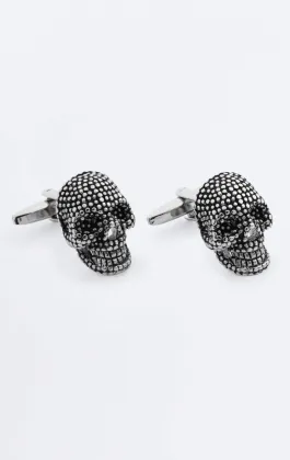 Boutons de manchette tête de mort