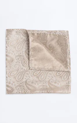 Pochette motif paisley à champagne