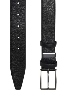 Ceinture en cuir de galet noir