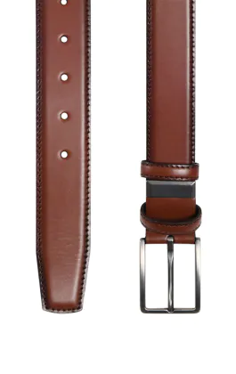 Ceinture en cuir fauve