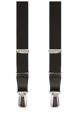 Bretelles De Luxe Slim Noires - 25mm