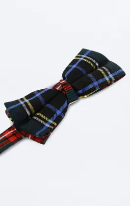Nœud Papillon Pré-Noué Vert Motif Tartan