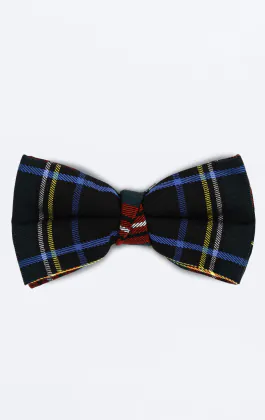 Nœud Papillon Pré-Noué Vert Motif Tartan