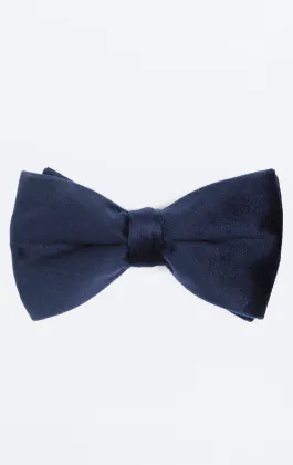 Nœud Papillon Velours Bleu Marine