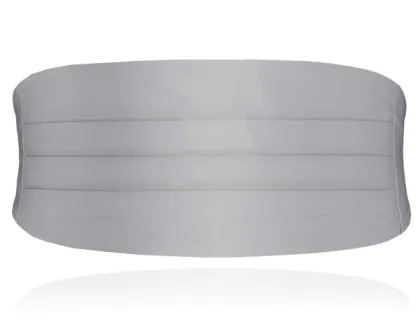 Ceinture de Smoking Argentée Garçon