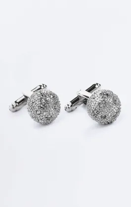 Boutons de Manchette - Boule Chrome