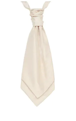 Foulard-Cravate Doupion Ivoire Pré-Noué