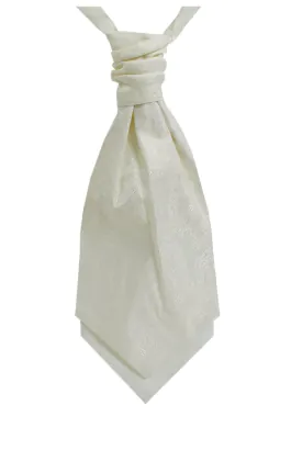 Dobell Foulard-Cravate Ivoire Motif Cachemire