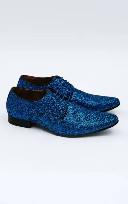 Chaussures à Paillettes Bleues