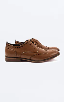 Chaussures Derby brogue tan