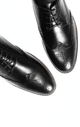 Chaussures Derby brogue noires