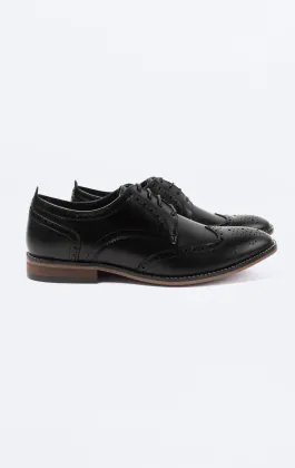 Chaussures Derby brogue noires