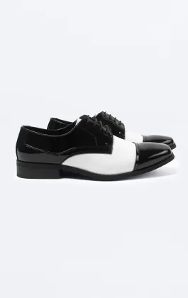 Chaussures Vernies Noires & Blanches Vegas