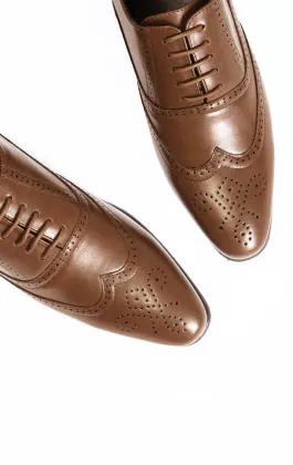 Chaussures Oxford brogue tan