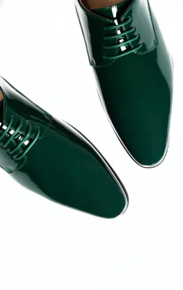 Chaussures habillés comptemporaines Vernies vertes