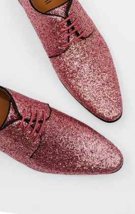 Chaussures à Paillettes Roses