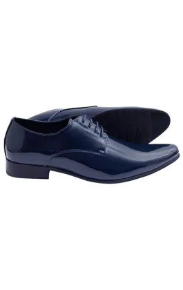 Chaussures Habillées Vernies Bleu Style Contemporain