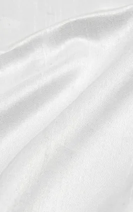 Pochette en Doupion Blanc