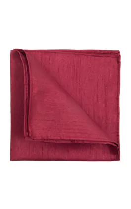 Pochette en Doupion Bordeaux